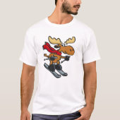 Moose skeert in de winter | Achterkleur kiezen T-shirt (Voorkant)
