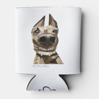  "Moose" Staghound Dog Stubby Holder Blikjeskoeler