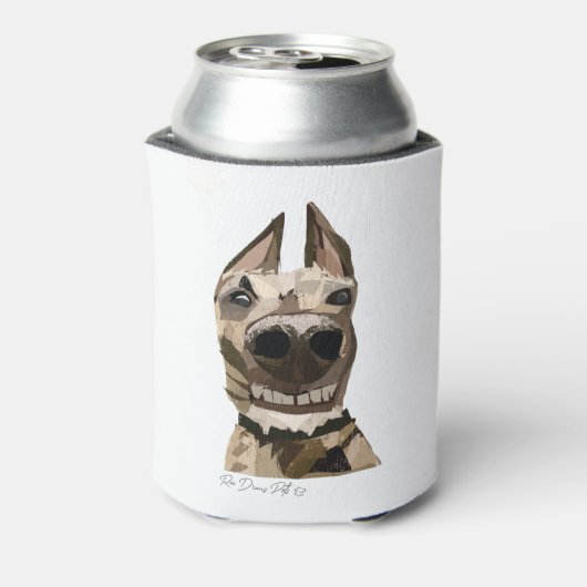 "Moose" Staghound Dog Stubby Holder Blikjeskoeler (Blikje Achterkant)