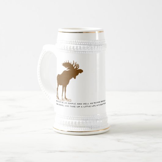 Moose Stein-Walden, Henry David Thoreau Quote Bierpul (Voorkant links)