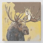 MOOSE STENEN ONDERZETTER (Voorkant)