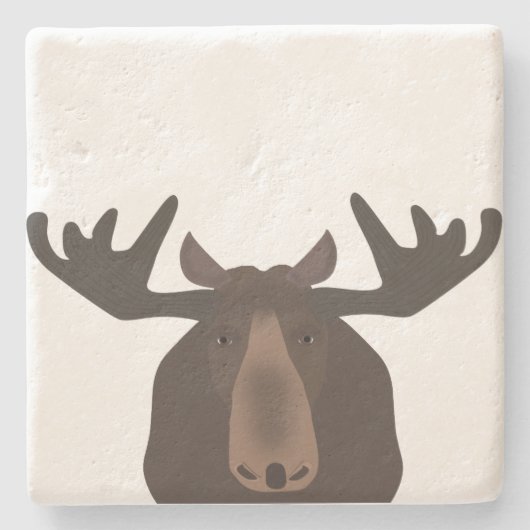Moose Stone Onderzetter (Voorkant)