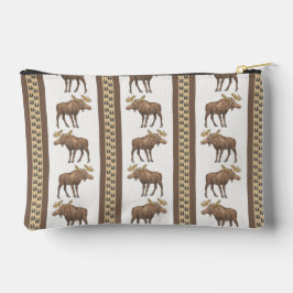 Moose Stripe Zipper Pouch Etui