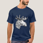 Moose  Style Hunt Theme T-shirt (Voorkant)