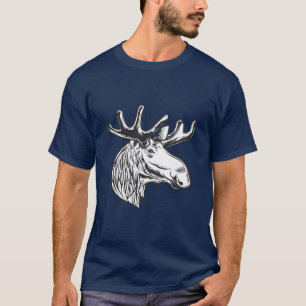 Moose Style Hunt Theme T-shirt
