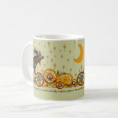 Moose Swirl Stars Moon Peace Joy Ho Ho Stein Koffiemok (Voorkant links)