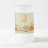 Moose Swirl Stars Moon Peace Joy Ho Ho Stein Matglas Bierpul (Center)