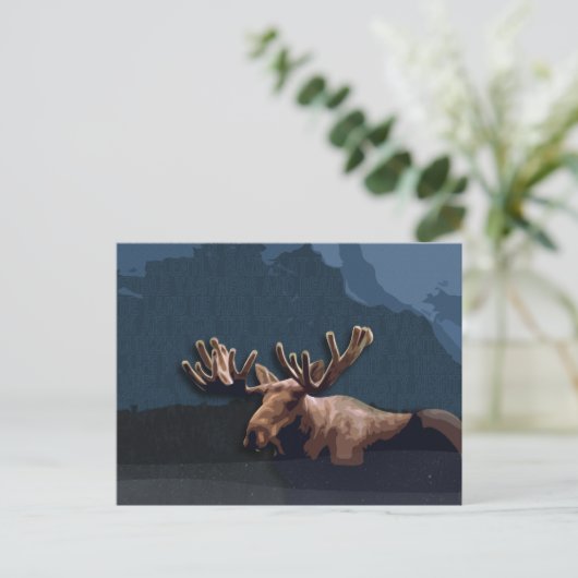 Moose Talk Briefkaart (Staand voorkant)