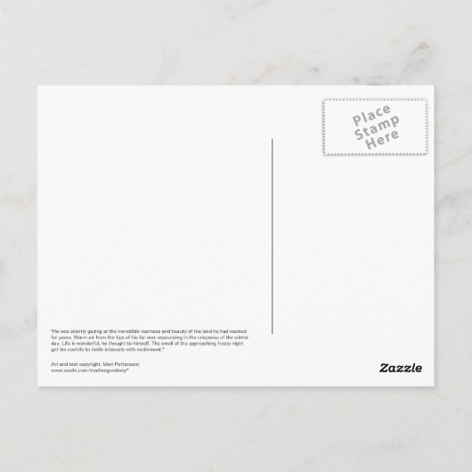 Moose Talk Briefkaart (Achterkant)