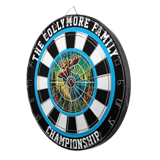 Moose Target Forest-illustraties Dartbord (Voorkant Rechts)