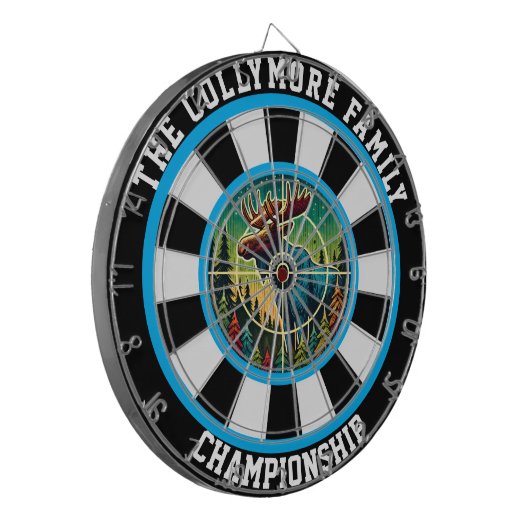 Moose Target Forest-illustraties Dartbord (Voorkant Links)