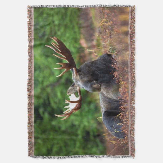 Moose Throw Blanket Deken (Voorkant Verticaal)