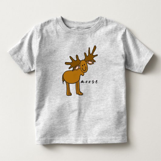 Moose Toddler T-Shirt of Top (met basis) (Voorkant)
