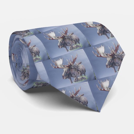 Moose Trio Stropdas (Opgerold)