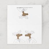 Moose, twee oplaadkaarten plaatskaartje (Buitenkant ongevouwen)