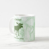 Moose, Vermont, de staat Groene Berg Koffiemok (Voorkant links)