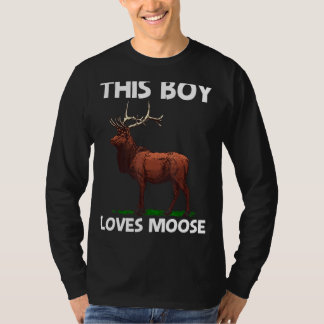Moose voor jongens Kinder Elk der der Animal Moose T-shirt