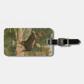 Moose Walting in Water Bagagelabel (Voorkant horizontaal)