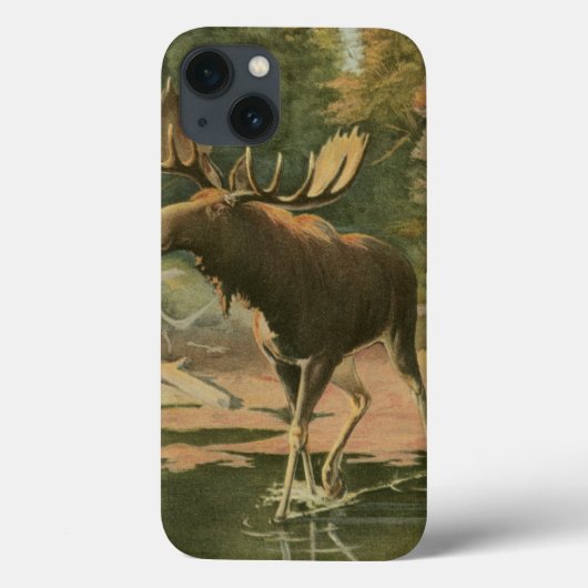 Moose Walting in Water Case-Mate iPhone Case (Achterkant)