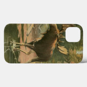 Moose Walting in Water Case-Mate iPhone Case (Achterkant (horizontaal))