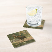 Moose Walting in Water Kartonnen Onderzetters (Insitu)