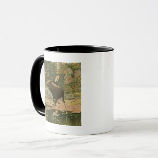 Moose Walting in Water Mok (Voorkant links)