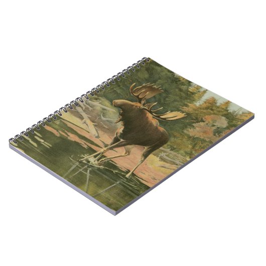 Moose Walting in Water Notitieboek (Linkerzijde)