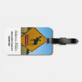 Moose Warning Sign Bagagelabel (Achterkant horizontaal)