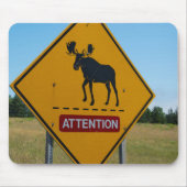 Moose Warning Sign Muismat (Voorkant)