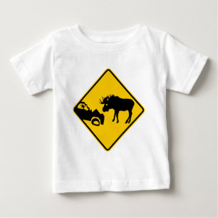 Moose Warning Sign van het Nationaal Park Gros Mor