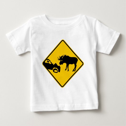 Moose Warning Sign van het Nationaal Park Gros Mor (Voorkant)