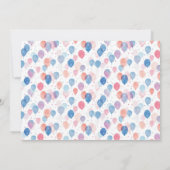 Moose Waterverf Woodland Animal Birthday Party Kaart (Achterkant)