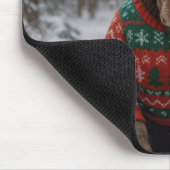 Moose Wearing Ugly Christmas Sweater Muismat (Hoek)