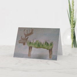 Moose Wenskaart Kaart