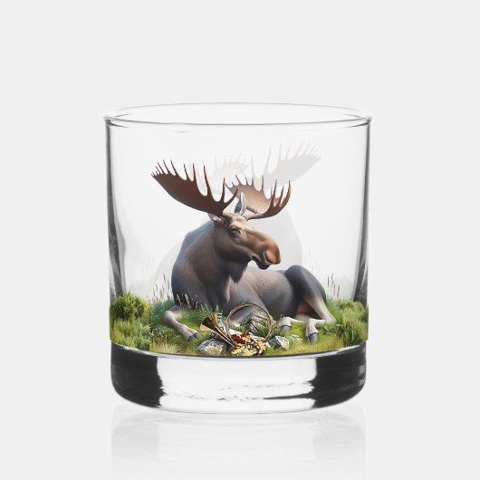 Moose Whisky Glas (Voorkant)