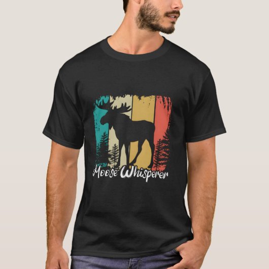 Moose Whisperer Kleding - Grappige Moose T-shirt (Voorkant)