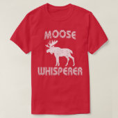 Moose Whisperer  Style Bull Moose Antlers T-shirt (Design voorkant)