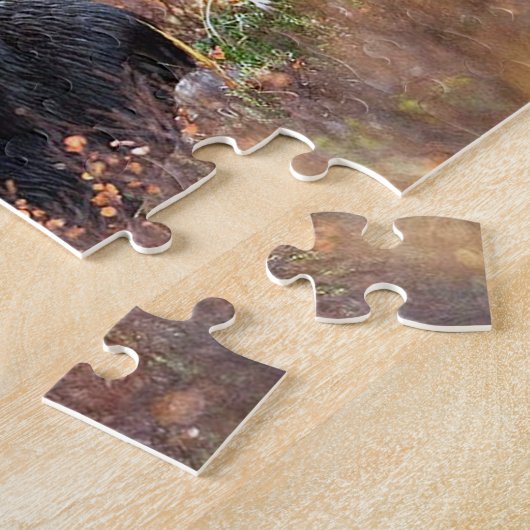 Moose Wildlife Foto Puzzle Legpuzzel (Zijkant)