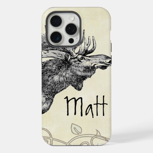 Moose Wildlife iPhone Hoesje (Achterkant)
