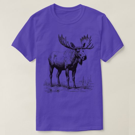  Moose Wildlife TShirt (Design voorkant)
