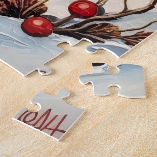 Moose with Antler Christmas Decorations Hat Legpuzzel (Zijkant)