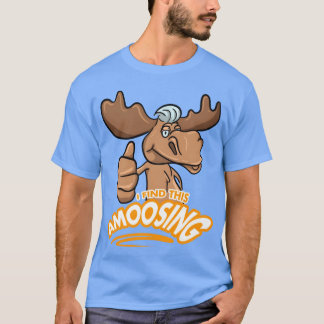 Moose Word Pun for Animal Lovers retro T-shirt