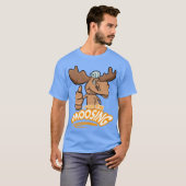 Moose Word Pun for Animal Lovers retro T-shirt (Voorkant volledig)