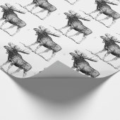 Moose Wrapping Paper Cadeaupapier (Hoek)