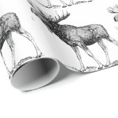 Moose Wrapping Paper Cadeaupapier (Rol Hoek)