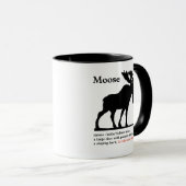 Moose, zijn hoed voor eten mok (Voorkant rechts)