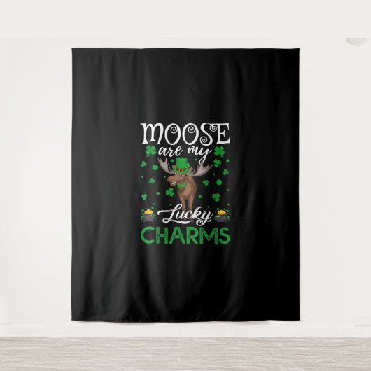 Moose zijn mijn Lucky Charms Moose St. Patrick's D Wandkleed (Voorkant)