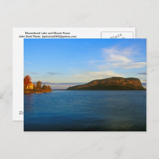 Moosehead Lake en Mount Kineo Briefkaart (Voorkant / Achterkant)