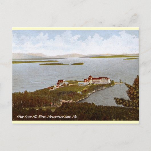 Moosehead Lake, Maine 1906 Briefkaart (Voorkant)
