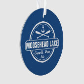 Moosehead Lake Maine ankerplaats aangepaste stad Ornament (voorkant)